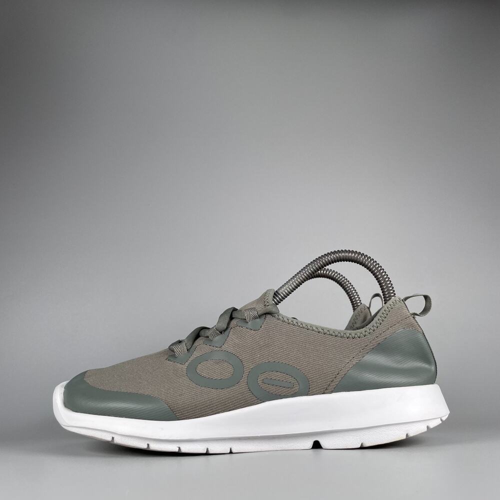 Oofos Omg Women's 9 Green White Athletic Sneakers Casual Shoes Walking Lace Up